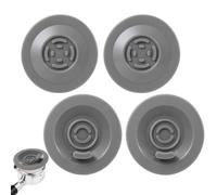 Disques de Nettoyage Expresso 54mm, Lot de 4 Disques en Silicone Gris Réutilisables pour Machine à Café, Accessoire Porte-Filtre de Rinçage Compatible avec Sage et Machines Expresso