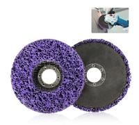 Disques de Nettoyage Meuleuse CSD Disque, 2 Pcs Disque Meuleuse, Disque Abrasif pour Meuleuse D'angle, 115 x 22 mm Pour le Traitement de Surface ou L'enlèvement de la Pour Peinture Meuleuse D'angle