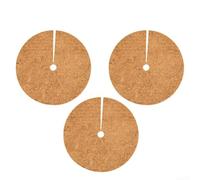 Disques de paillage en fibre de coco pour couverture de la base des plantes afin de limiter la croissance et soutenir la rétention de l'humidité du sol en toutes saisons (40 cm)