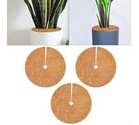 Disques de paillage en fibre de coco pour jardins d'herbes, parterres de fleurs et bordures d'arbustes pour améliorer la santé et l'apparence du sol (40 cm)