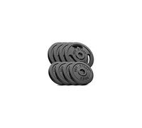 HOP-Sport® Disques de Poids en Fonte 30 kg, Ensemble de disques d'haltères, Set de plaques en Fonte alésage 30/31 mm, Musculaire & haltérophilie (4 x 5 kg, 4 x 2,5 kg)
