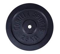 Disques de poids en fonte noire/argent - De 0,5 KG à 30 KG