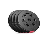 Hop-Sport Disques de Poids en Plastique 20, 30 kg, alésage 31 mm, pour Barre d'haltères 30 mm Variantes au Choix, 20 kg, Disques d'haltères Entraînement Musculation et Haltérophilie (4x5kg)