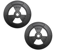 Paire de disques de gymnastique en fonte, diamètre trou 30 mm, disques professionnels pour haltères et haltères, différents poids disponibles (2 disques de 10 kg, 2)