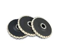 Disques de polissage 125 mm, meuleuses de meulage, feutre, rondelle dentelée (2 pièces)