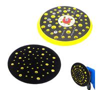 Disques de polissage, 150 mm, plateau de ponçage à base de ponceuse, 150 mm, velcro, disque de rechange avec 54 trous, plateau de ponçage haute performance pour polissage et meuleuse d'angle