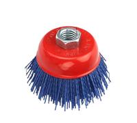 Disques de polissage abrasifs, Roue de brosse à Filament abrasif, poils en Nylon 75mm, grains et tiges multiples, 1 pièce ou 3 pièces(Grit 240 M14)
