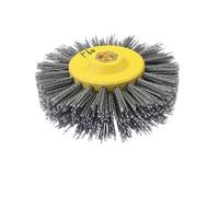 Disques de polissage abrasifs, Roue de brosse polissage 150x40mm, fil abrasif en Nylon M14 for meubles bois, meulage pierre(P60)