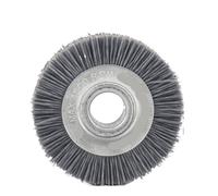 Disques de polissage abrasifs, Roue de brosse polissage fil Nylon d'oxyde d'aluminium 70mm gris 15/17mm trou 16mm(70x17x16mm)