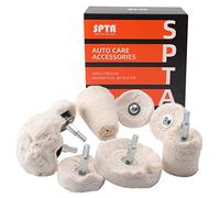Disques de polissage, SPTA 9 pièces Tampon de Roue de Polissage Kit Polissage Roue Conique/cylindrique//Mushroom/T-Shaped Wheel Grinding Head Avec 1/4 'poignée pour métal Aluminium, acier inoxydabl