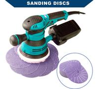Disques De Pon?age / Papier Abrasif Rond š€ Crochet Et Boucle MšŠtal|Bois|RšŠparation Automobile / DurabilitšŠ & FlexibilitšŠ Film Polyester 6 Pouces 800 Grains / 50 Pcs Violet