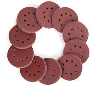 Disques de Poncage 150 Pieces WORKPRO, Disques Abrasifs de 125mm avec 8 Trous, Grain 60, 80, 100, 120, 150,180, 240, 320, 400, 600 pour Polissage, Derouillage, Finition