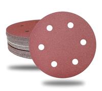 Disques de Ponçage 225 mm 30 Pièces, 6 Trous Disques Abrasifs 225 mm Ronds Papier Abrasif for Ponceuse pour Cloisons Sèches Ponceuse Girafe (30 pièces -Grain 80)