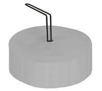 Disques de repérage (lot de 20 diam 20.5 cm) Sporti Blanc TU