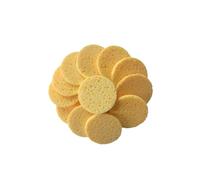 Disques Démaquillants Jaune Ronds 20 Pièces en Éponge Cellulose | Nettoyage du Visage, Format Voyage Pratique, pour Pores Profonds et Excès D’huile, Lot Familial