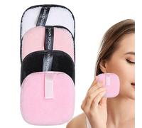 Disques démaquillants réutilisables, tampons démaquillants lavables | 4 comptes réutilisables pour le visage - tampons nettoyants lavables pour les voyages et les soins quotidiens