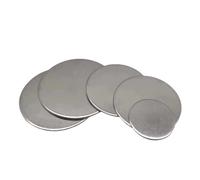 Disques en Acier Inoxydable Disque plat en acier inoxydable, joint rond métal massif, tôle ronde non perforée, diamètre 6-80 mm(25mm 2Pcs,1.2mm)