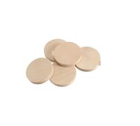 Disques en bois ronds non finis Disques ronds en bois vierges de 15 à 35 mm, for loisirs créatifs, peinture, teinture et projets artistiques(100pcs 3cm)