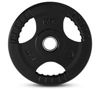 Disques en caoutchouc avec poignée fitnessdigital tri grip (1 unité) - 15kg