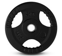 Disques en caoutchouc avec poignée fitnessdigital tri grip (1 unité) - 25