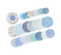 Disques en papier d'inspiration vintage pour scrapbooking, journaux, accents rétro neutres et décorations artisanales