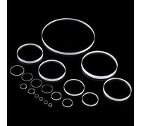 Disques en verre de quartz transparent JGS1, OD15x2mm, 5 pièces