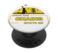 Disques et chaînes Amusants Excite Me Disc Golf PopSockets PopGrip Adhésif