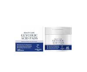 Disques Exfoliants à l'Acide Glycolique pour le Visage - Toniques Double Face Nettoyants et Lissants, Hydratants Éclat - Affiner Les Pores - Soin Quotidien Tous Types de Peau - 60 Disques