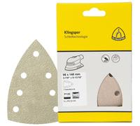 Disques KLINGSPOR PS 33 CK, Klett. 120 perforation GLS55, SB 225 mm, lot de 5, Granulométrie:60, Dimensions:98 x 148 mm, Abrasif:nv, Type de découpe:perforation GLS24