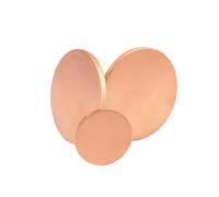 Disques métalliques en cuivre pur, 1 pièce - Disques ronds vierges d'une épaisseur de 0,3 à 4 mm et d'un diamètre de 10 à 300 mm for l'artisanat et les projets de bricolage.(0.5mm x 35mm)