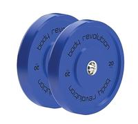 Disques olympiques Body Revolution - Poids Recouverts de caoutchouc coloré - Olympique Disques pour culturisme et crossfit - 5,1 cm - De 1,25 à 25 kg, 20kg pair