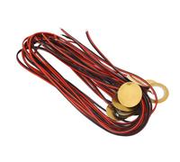 Disques Piézoélectriques avec Fil en Laiton, 27mm, 12 Pièces, Transducteur de Micro Piézo-électrique pour Déclencheur de Tambour de Guitare Acoustique