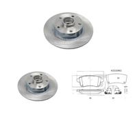 Disques Plaquettes ARRIÈRE FEBI BILSTEIN (260mm) pour RENAULT MEGANE IV