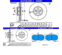 Disques Plaquettes AVANT ATE (334mm) pour LEXUS GS III, RC, GS IV, IS III