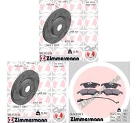 Disques Plaquettes AVANT ZIMMERMANN (345mm) pour AUDI A4 B8, A5 I 2007-2016
