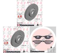 Disques Plaquettes AVANT ZIMMERMANN (348mm) pour BMW 6 F06, 5 F10, 5 F11, 6 F12