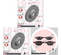 Disques Plaquettes AVANT ZIMMERMANN (374mm) pour BMW 5 E60, 6 E63, 5 E61, 6 E64
