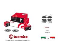 Disques + Plaquettes de Frein Avant Brembo pour Fiat Bravo Idée 1.4 57 66 Kw