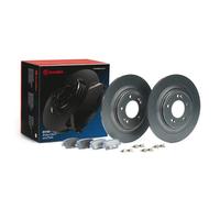 Disques + plaquettes plein KT 08 015 BREMBO