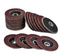 Disques rabat 4 pouces Akamino 20 pcs 40 Tampon de ponage de grain pour broyeur angle compatible avec Dewalt Makita