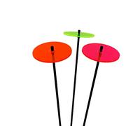 Disques Soleil 3 Moyens Piquets de Jardin 50cm Haut Ornement Extérieur Accessoire de Cour Cadeau Jardinier Sun Catcher Garden Decor, Colour:Red/Orange/Green (3) RG