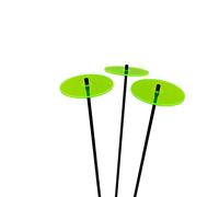 Disques Soleil 3 Moyens Piquets de Jardin 50cm Haut Ornement Extérieur Accessoire de Cour Cadeau Jardinier Sun Catcher Garden Decor, Colour:Fluorescent Green