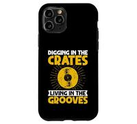 Disques Vinyle Digging in The Crates Living in The Grooves Coque pour iPhone 11 Pro