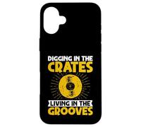 Disques Vinyle Digging in The Crates Living in The Grooves Coque pour iPhone 16 Plus