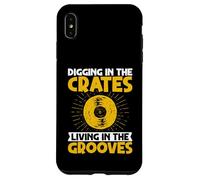 Disques Vinyle Digging in The Crates Living in The Grooves Coque pour iPhone XS Max