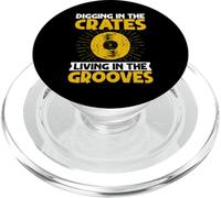 Disques Vinyle Digging in The Crates Living in The Grooves PopSockets PopGrip pour MagSafe