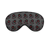 Disques vinyle légers et confortables pour filles, femmes, enfants, masque pour les yeux avec sangle réglable, pause déjeuner, voyage, sommeil, masque pour les yeux