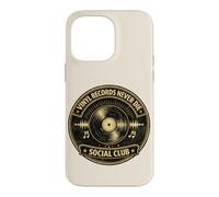 Disques Vinyle Never Die Social Club Vintage Collectors Coque pour iPhone 14 Pro Max