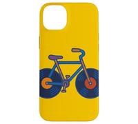 Disques vinyles en Forme de vélo pour Les Fans de Musique et Les Cyclistes Coque pour iPhone 14 Plus