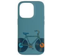 Disques vinyles en Forme de vélo pour Les Fans de Musique et Les Cyclistes Coque pour iPhone 14 Pro